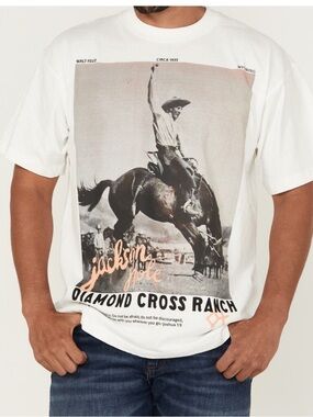 NWOT Diamond Cross Ranch Graffiti Tee Size XL
